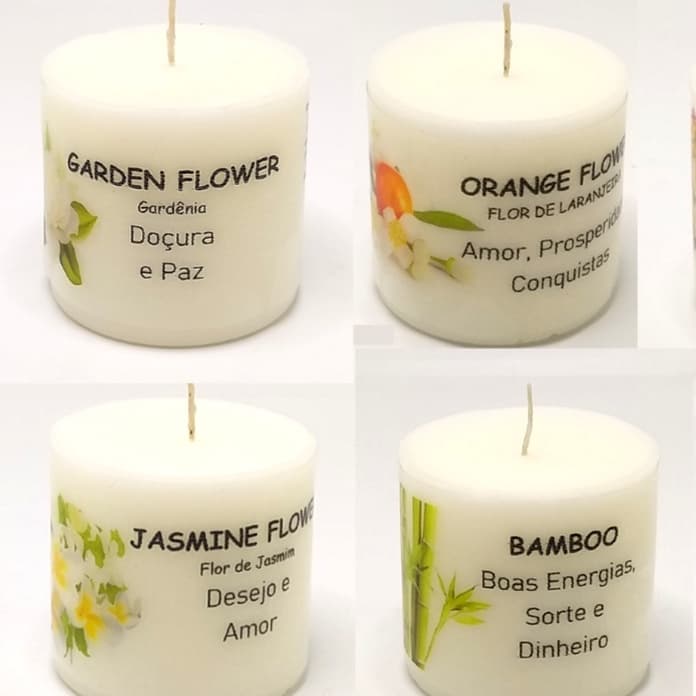 Vela De Cera De Soja Aromática Atrativa - Aroma Diversos