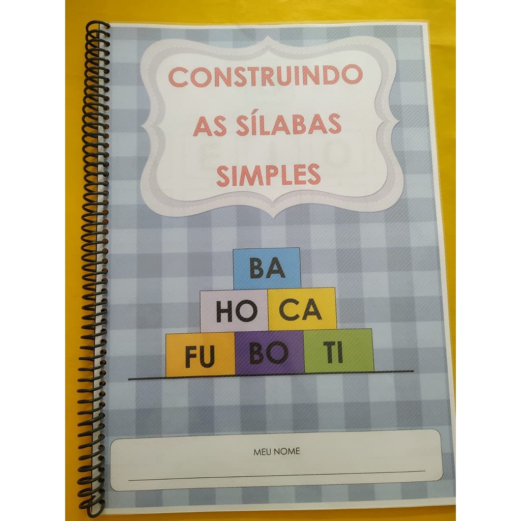 Caderno - Construindo as sílabas simples