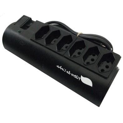 Filtro De Linha 6 Tomadas Pw Proteção Contra Surtos Bivolt