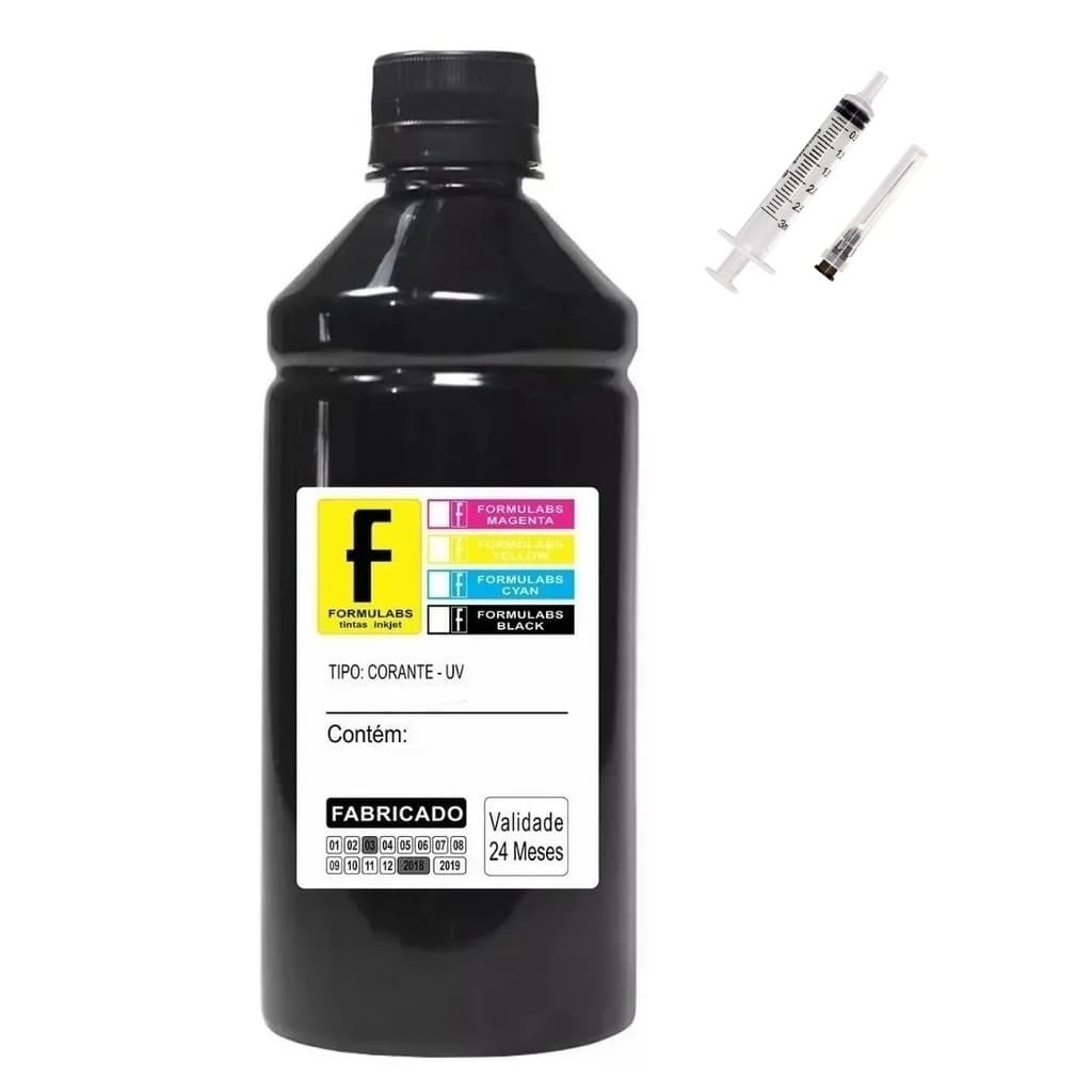 Tinta Recarga Cartuchos Corante Preta 200ml Cartuchos 60 122 60 61 662 664 21 92
