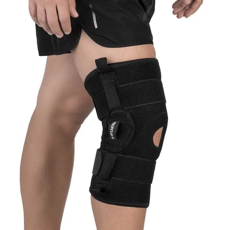 Joelheira Articulada Neoprene Com Dobradiças Metálicas Mercur Suporte Ortese