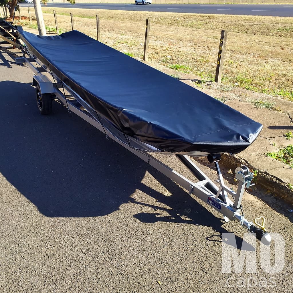 Capa para barco Semi Chata em lona marítima