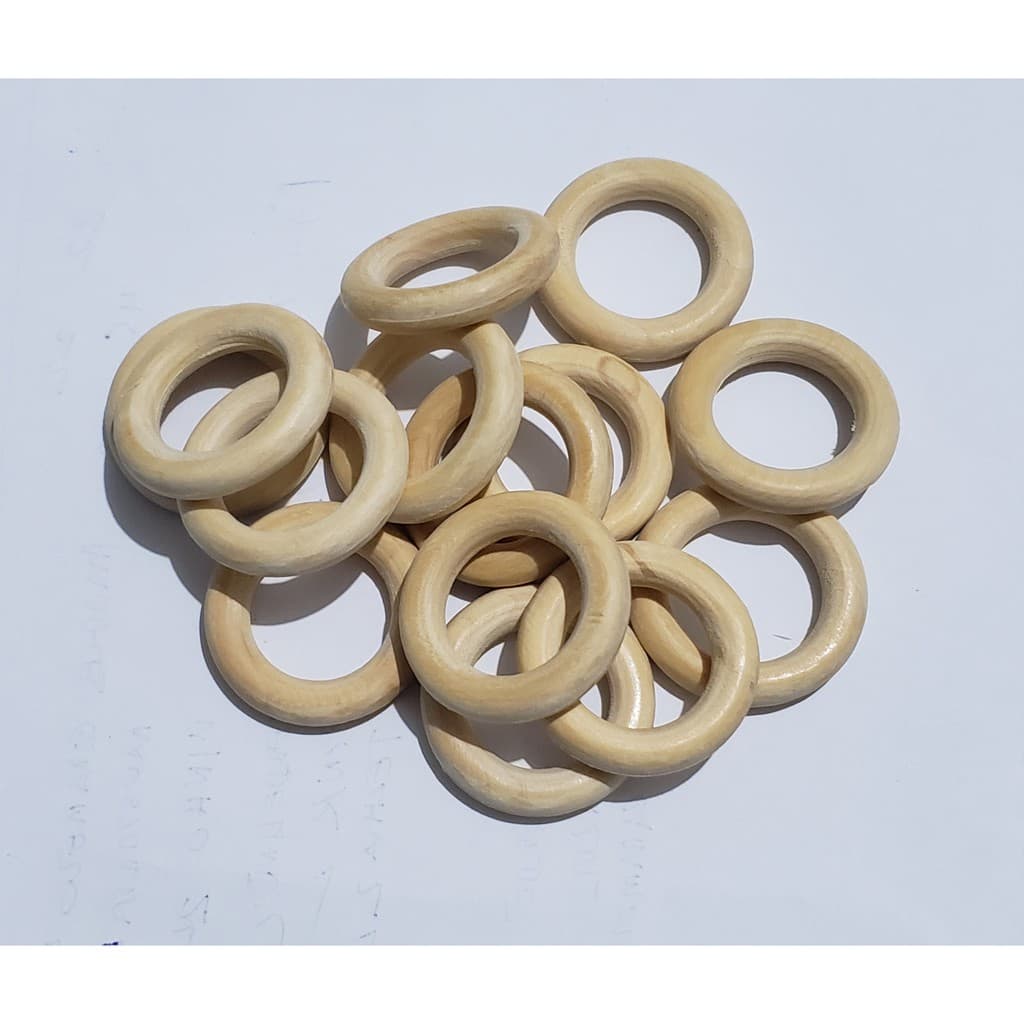 Argola Madeira Natural cor Mafim 40 mm artesanato 4.0