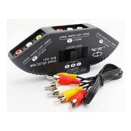 Chave Seletora Áudio E Vídeo Rca Divisor Cabo Av