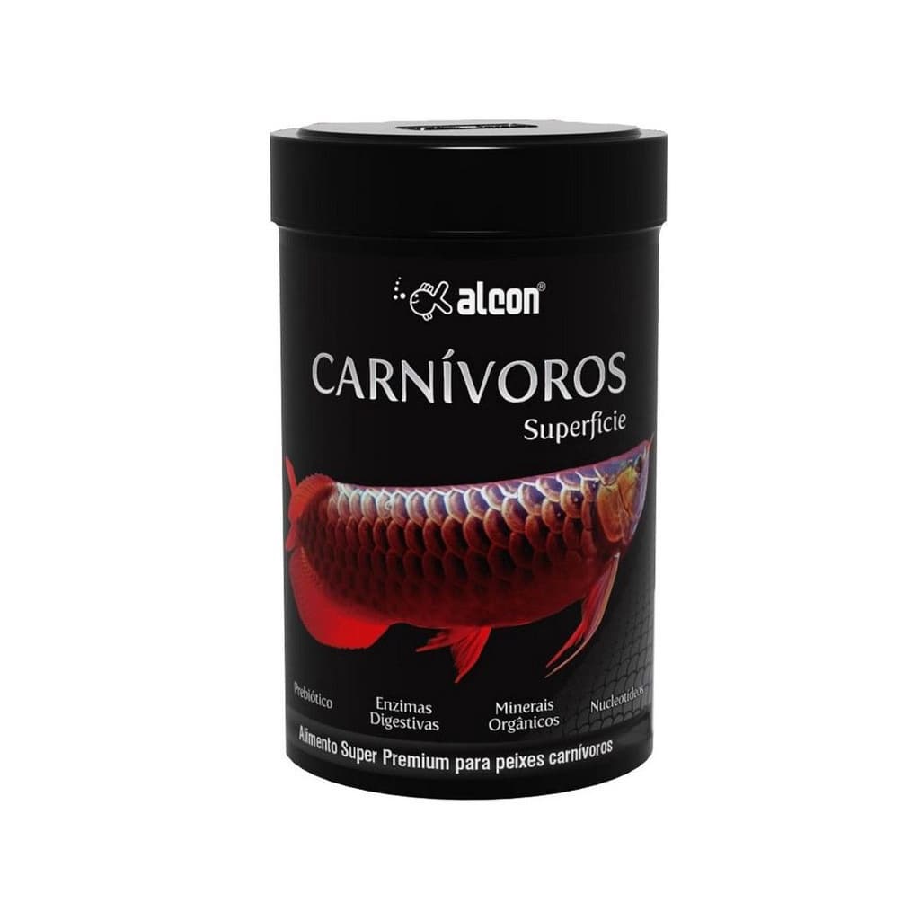 Ração Super Premium P/ Peixe Carnívoro Superfície 80g Alcon