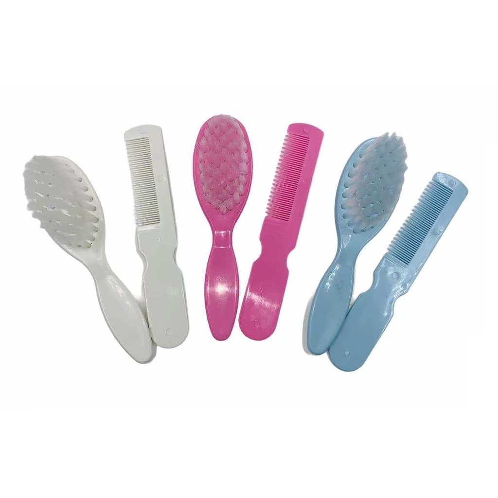 Kit Bebê Carícia Com Escova E Pente