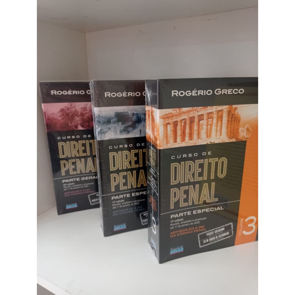 KIT CURSO DE DIREITO  PENAL VOLUME I,II E III