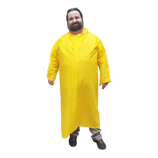 Capa De Chuva Tamanho Especial Laminada Pvc Forrada Reforçada Plus Size