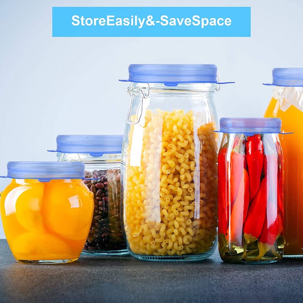 Tampa De Silicone Flexivel Reutilizavel Kit 6 Unidades