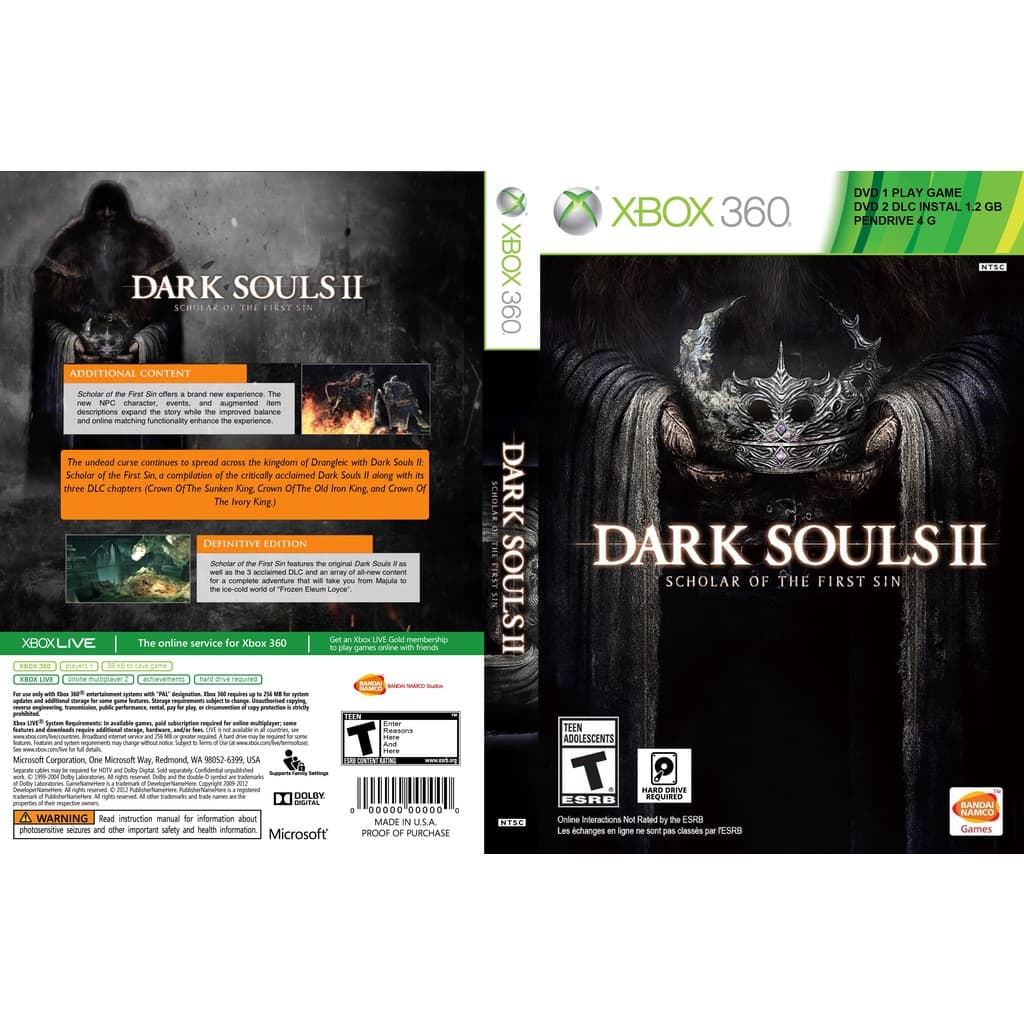 Dark Souls II Scholar of the First Sin [ Xbox 360 LT 3..0 ou RGH 3.0 ]