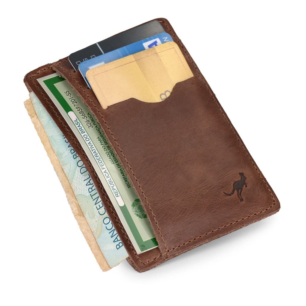 Carteira Porta Cartão Para Rg/cédulas/cartões Couro Legítimo