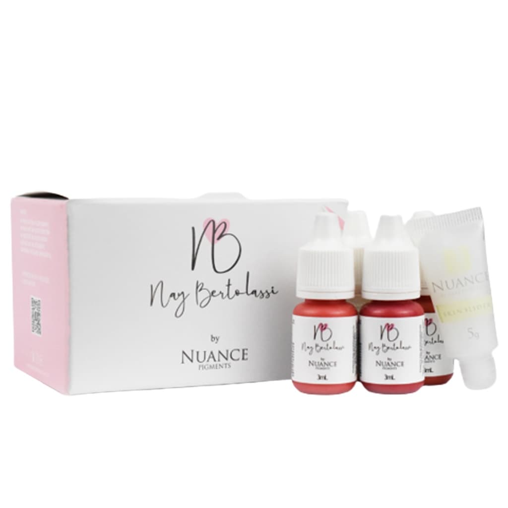Kit Lábios Nay Bertolassi By Nuance 3 Ml Pigmentos para Micropigmentação