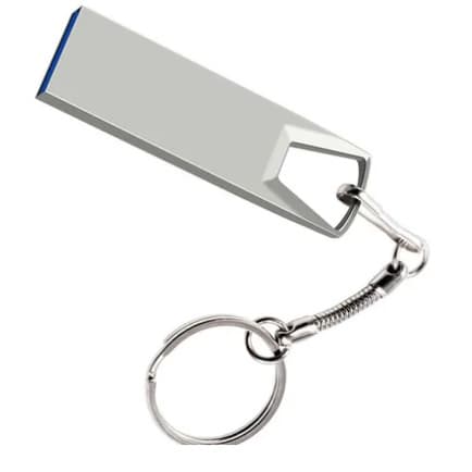 Pendrive Chaveiro Cor Prata 64gb 32gb 16gb 8gb