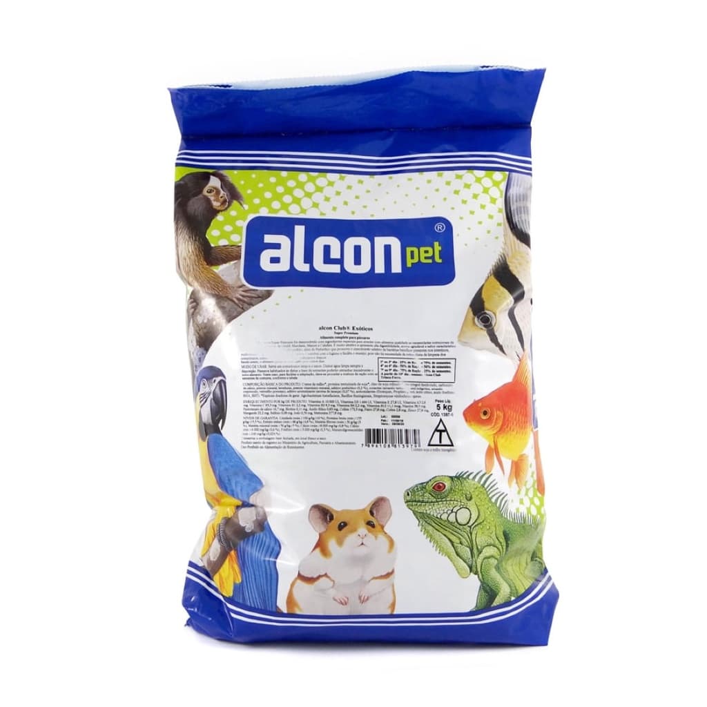 Alcon Club Exóticos 5kg Super Premium Ração Para Pássaros