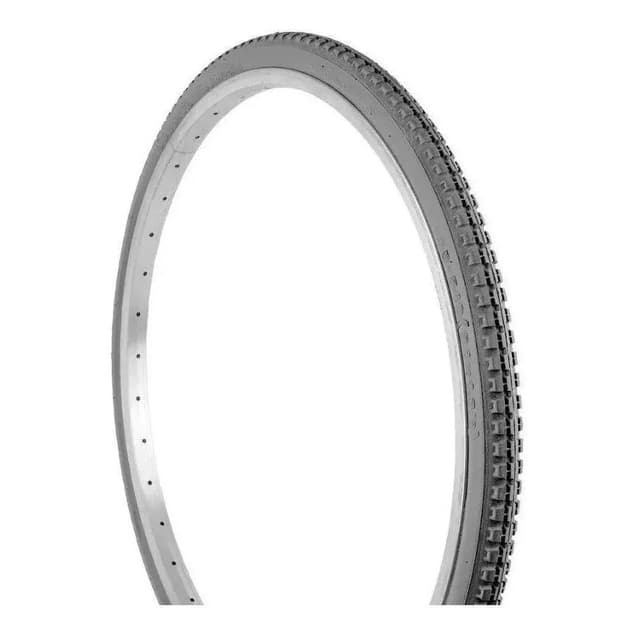 Kit 2 Pneu + 2 Camara 24x 1 3/8 Cadeira De Roda Cinza