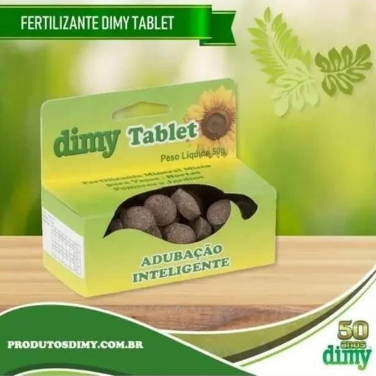 Adubo Completo Uso Doméstico Misto e Inteligente Para Hortaliças - Flores - Horta - Vasos - Jardinagem- - Dimy 50g