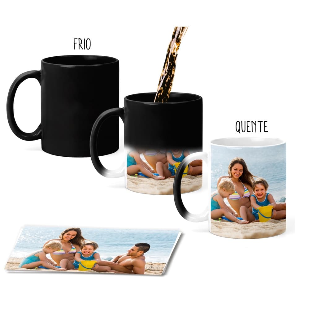 Caneca Mágica Personalizada com Fotos