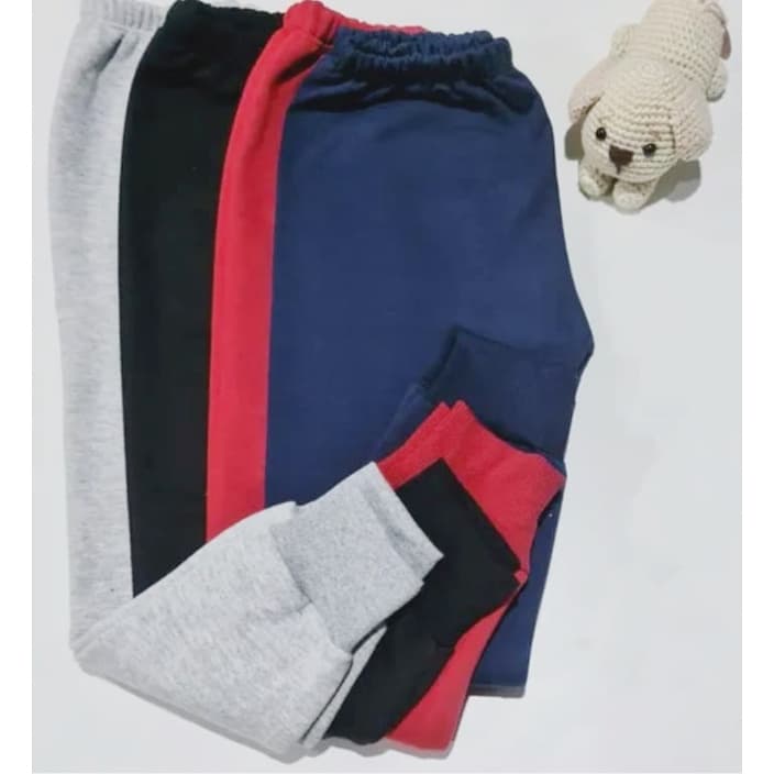 KIT 5 Un Calça Moletom Infantil  1 a 16 anos unissex menino  e menina