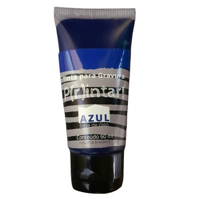 Tinta para Gravura Cor Azul 60ml - P(r)intar