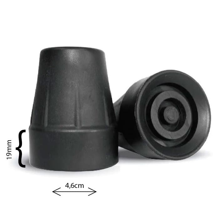 Ponteira de Borracha Para Muleta Canadense Bengalas ou Auxiliar 19mm UNIDADE