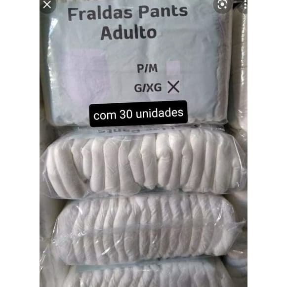 FRALDA CALÇA USO ADULTO  32 unidades  PANTS