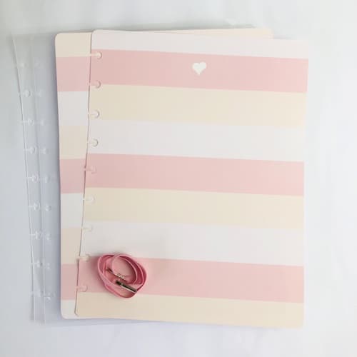 Capa Avulsa Basic - Rosa Listrado