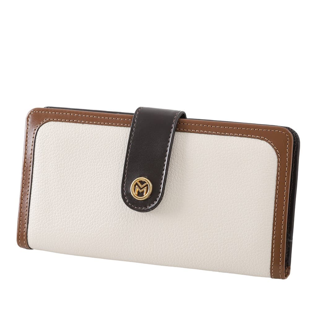 Carteira Feminina Couro Legítimo Porta Cartão e Notas com Espelho 100F