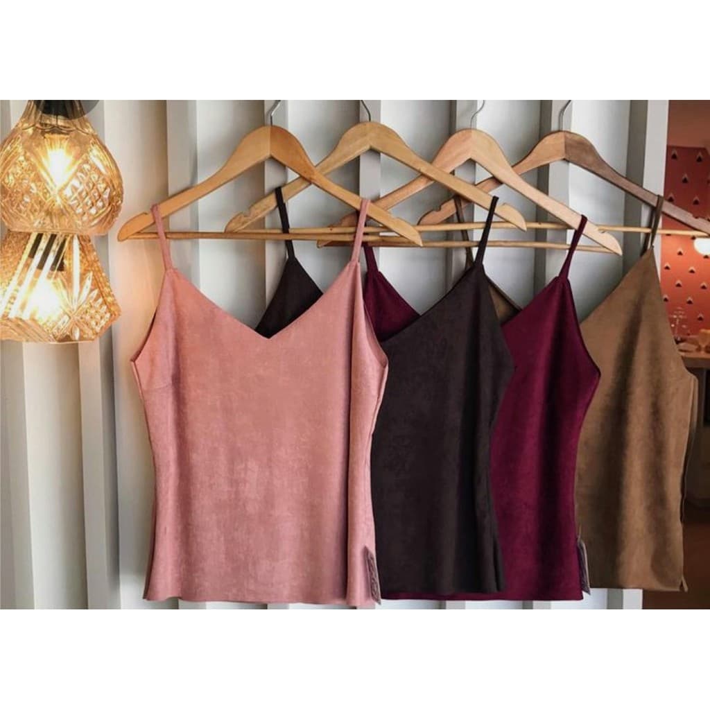 Blusinhas De Alcinha- Suede-  Todos Os Tamanhos E Diversas Cores- Tecido Super Gostoso!