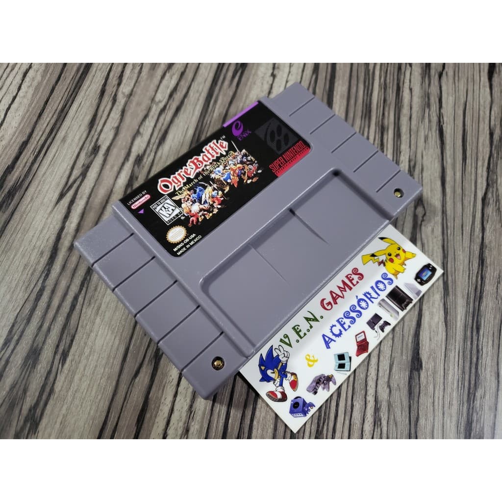 OGRE BATTLE EM INGLES P/ SUPER NINTENDO + GARANTIA!!!!!!