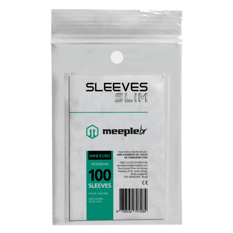 Sleeve Slim Meeple BR Mini Euro 45 x 68mm