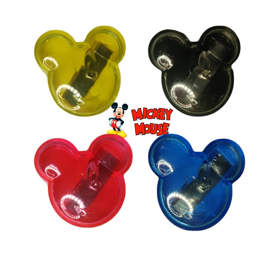 8 Apontador  Mickey / Minnie C/Deposito Disney Colors Un Pc Dyp-034 Etipel**T