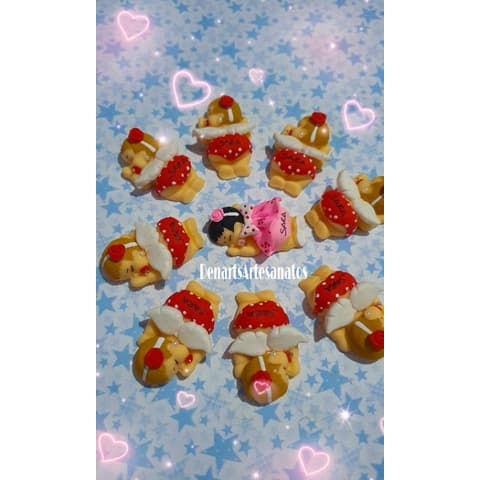 lembrancinhas maternidade em biscuit (30 unidades) ima ou chaveiro