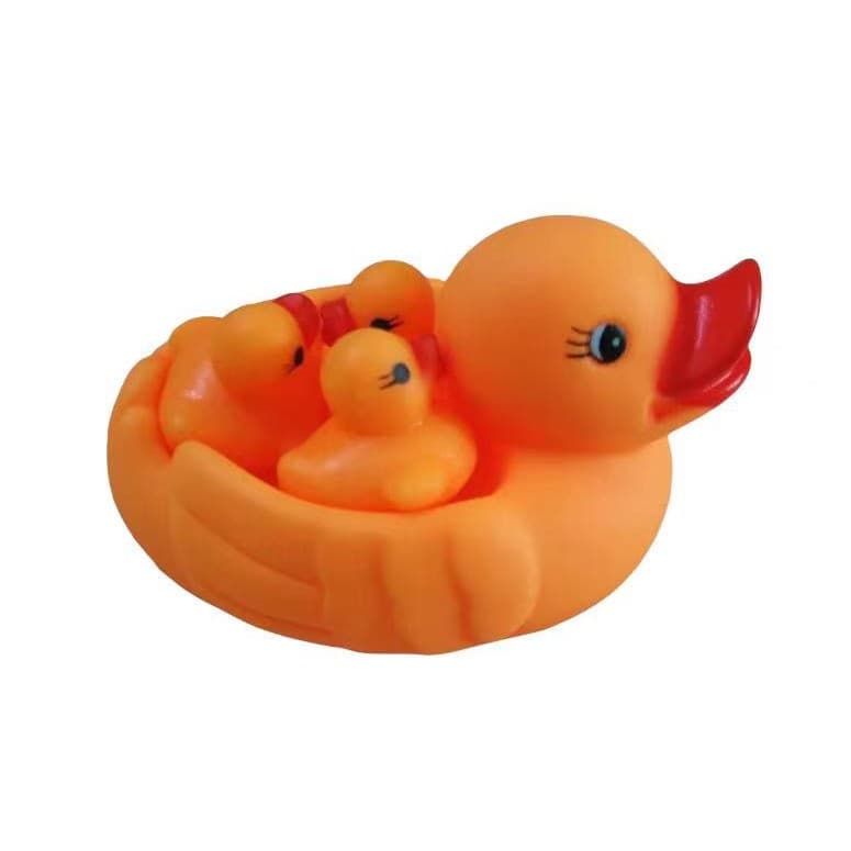 Kit Brinquedo De Vinil Hora Do Banho Pato Patinhos Banheira