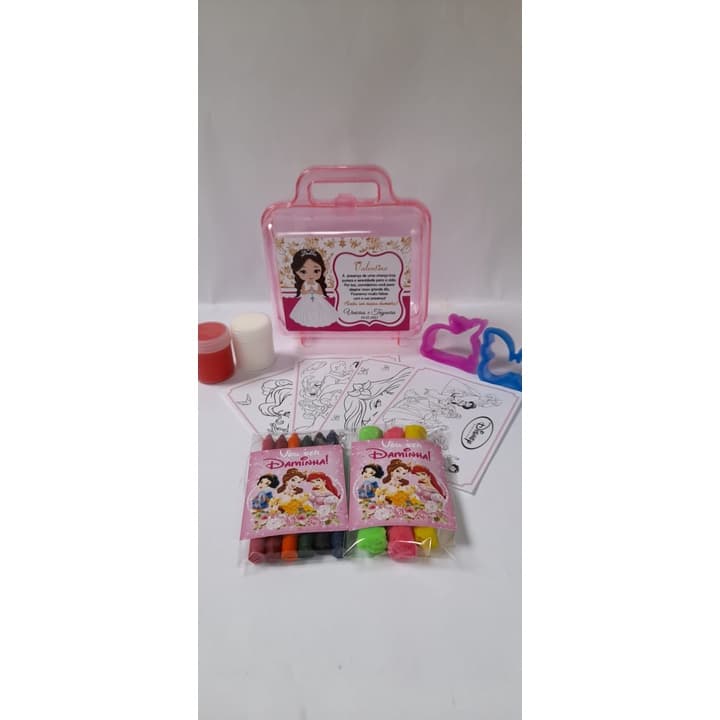 Maleta acrílica infantil personalizada  - 3 kit completos