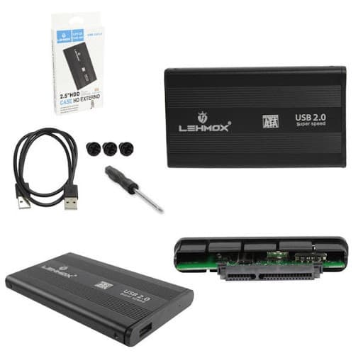 Case Gaveta Hd Sata Externo 2.5 Notebook Usb 2.0 Pc Ley-33