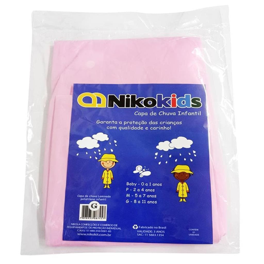 Capa de Chuva Polietileno Infantil diversas cores