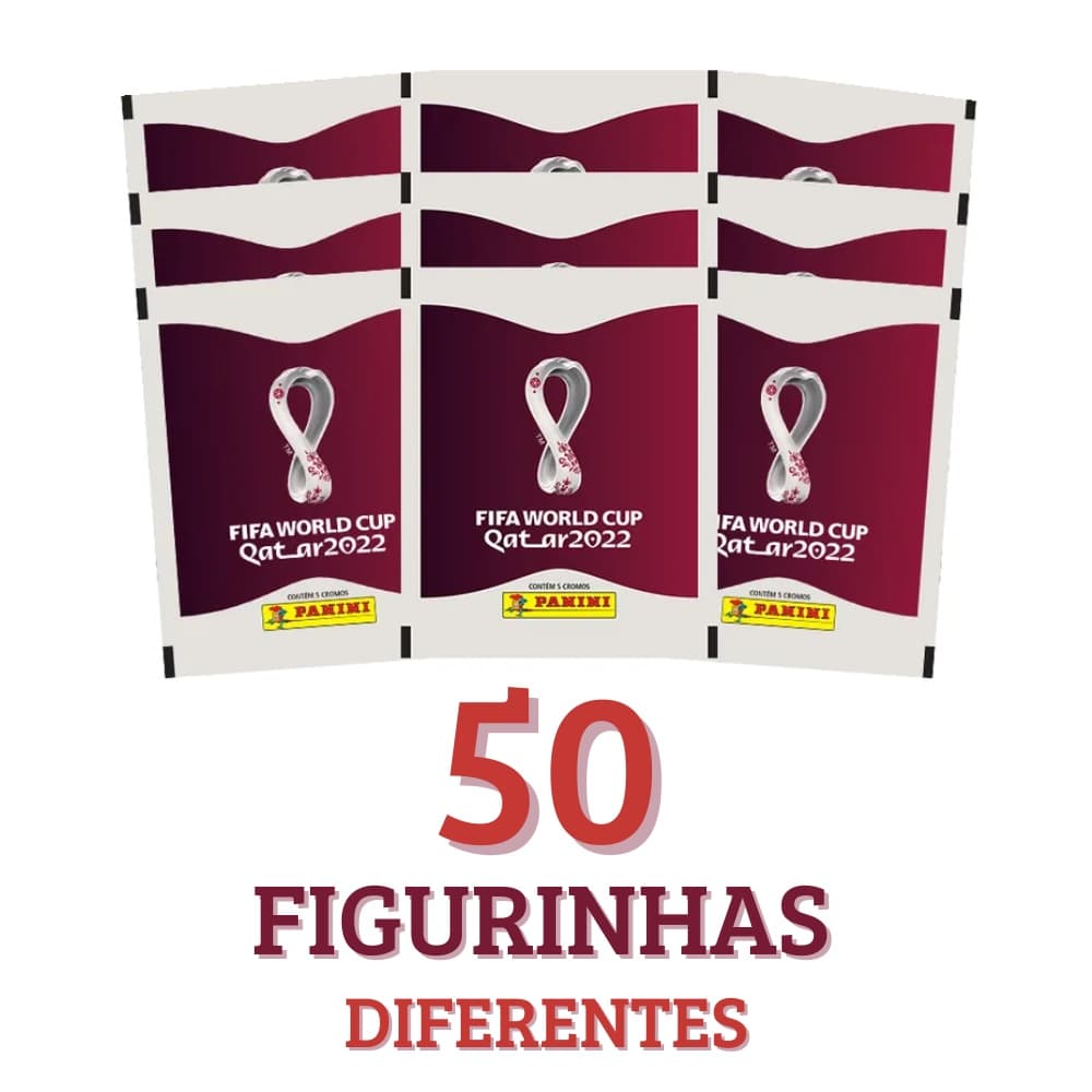 50 Figurinhas Copa Do Mundo 2022 Diferentes