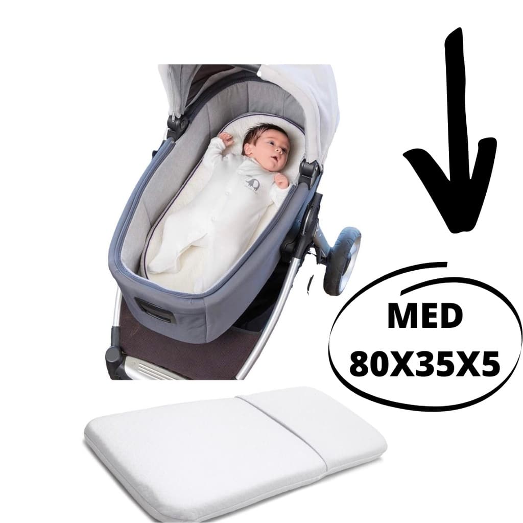 Colchonete Para Carrinho De Bebê Moises Universal 80x35