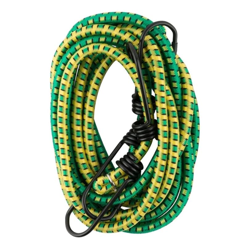 Kit 10 Corda Elástica Bagageiro C/ Gancho Extensor 1m X 8mm