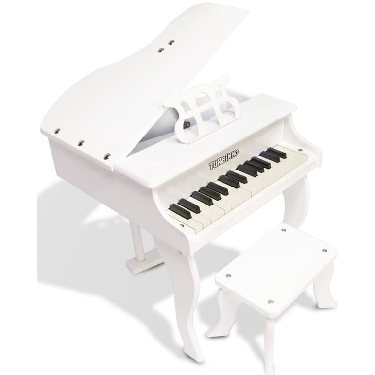 Piano de Cauda Turbinho Infantil 30 Teclas BRANCO