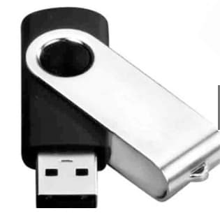 PenDrive Preto Com Prata Capacidade de 4gb 8gb