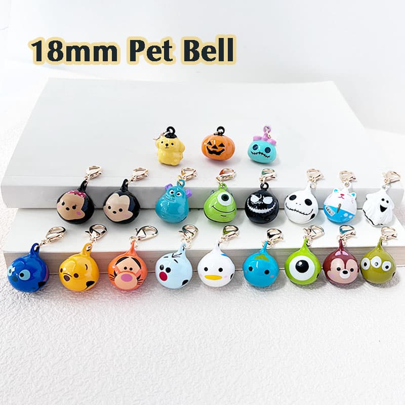 Sino Fofo De 18mm Animal De Estimação 1pcs Pingente De Pescoço De Cachorro Acessórios De Coleira De Gato Cromado