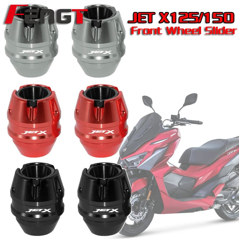Para SYM JET 14 JETX-X 125 150 X125 X150 Acessórios Motocicleta Roda Dianteira Proteção Contra Quedas Quadro Deslizante 