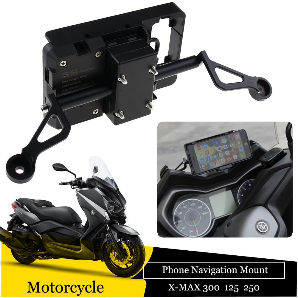 Adequado Para A Yamaha XMAX300 Motocicleta De Navegação Modificada Suporte De Expansão GPS
