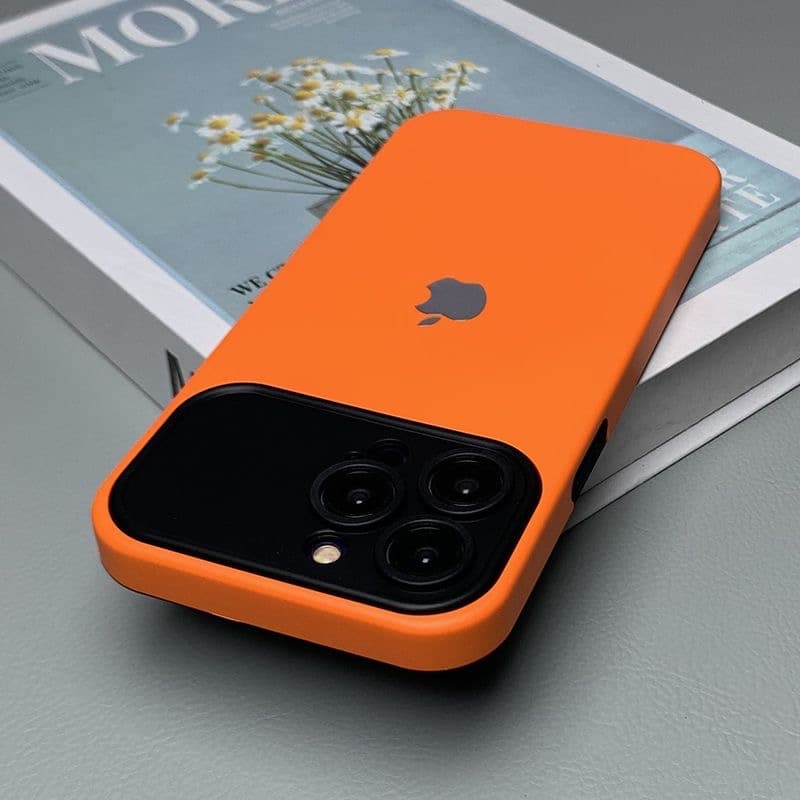 Capa De Telefone De Silicone 2 Em 1 iphone 17 16 15 14 13 12 11 pro max 15Plus 14Plus Traseira Protetora De Alta Qual