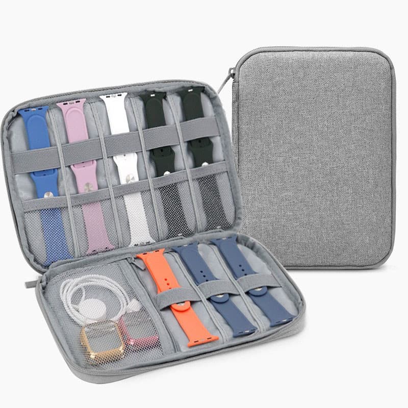 Caixa De Dados Da Pulseira De Relógios Para O Cabo Apple watch Travel smart Watchstrap Saco De Armazenamento Organizador