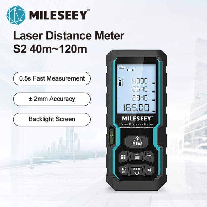 Mileseey Profissional Laser Rangefinder 40M 60M 80M 100M Medidor De Distância De Precisão Digital Handheld Fita