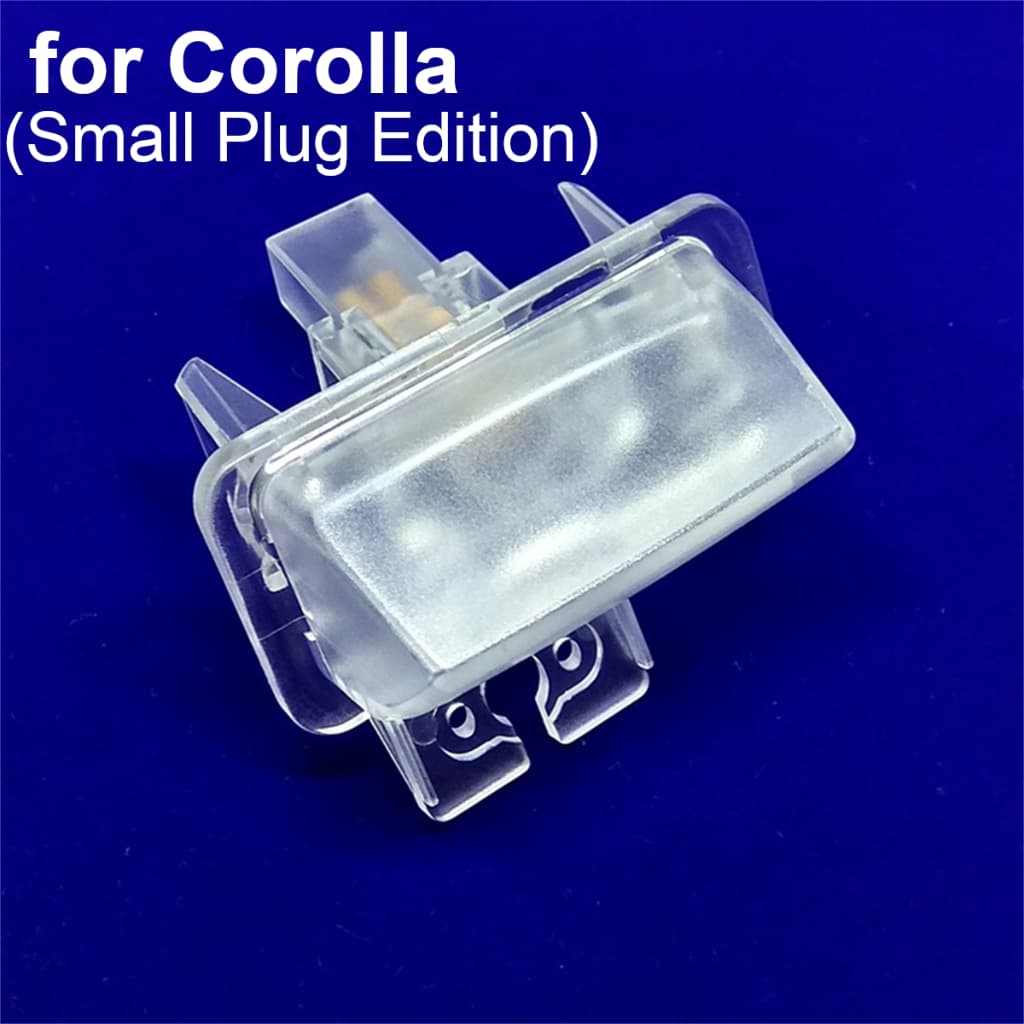 Pequeno Plug Edição Visão Traseira Do Carro Backup Câmera Suporte Luzes Da Placa De Licença Habitação Para Toyota Coroll