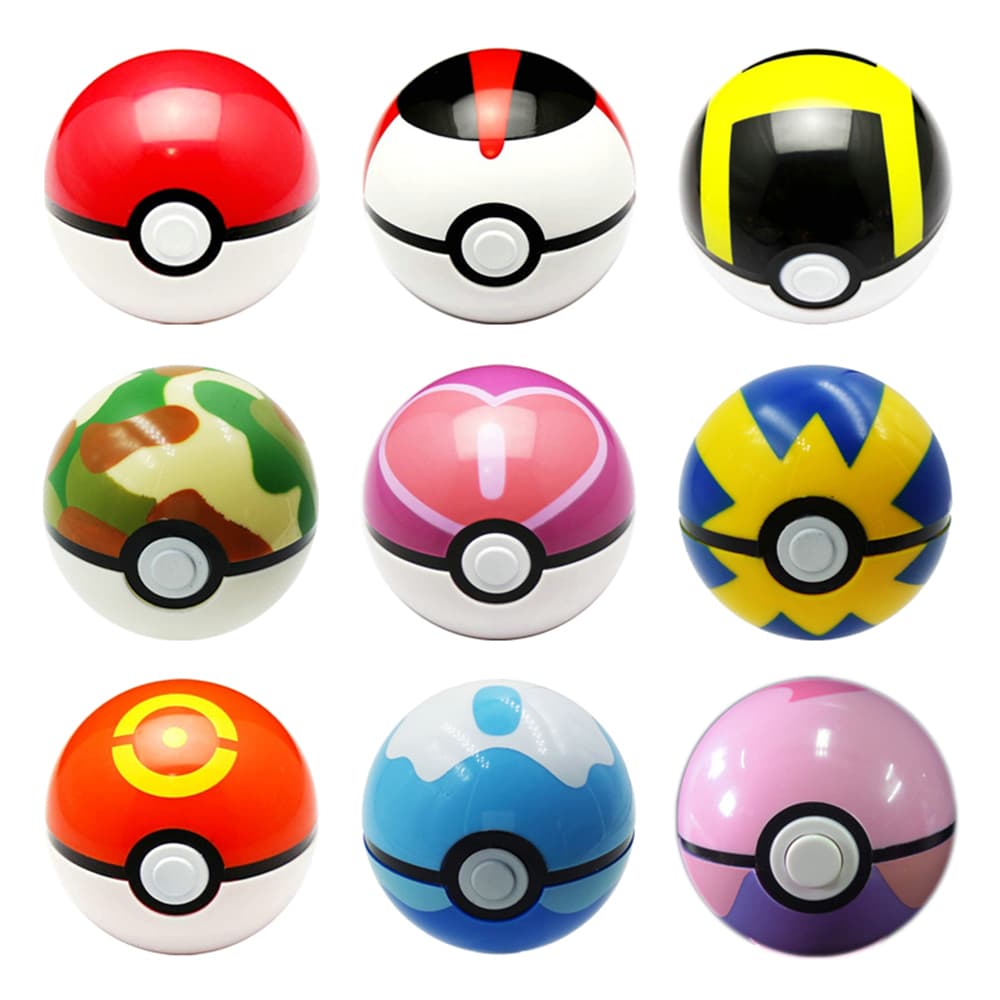 Multicolorido Pokémon Pokebola 7cm Com 1 Pokemon Sortido Em Cada Pokebola, Poke Bola Brinquedo, Decoração de Festa