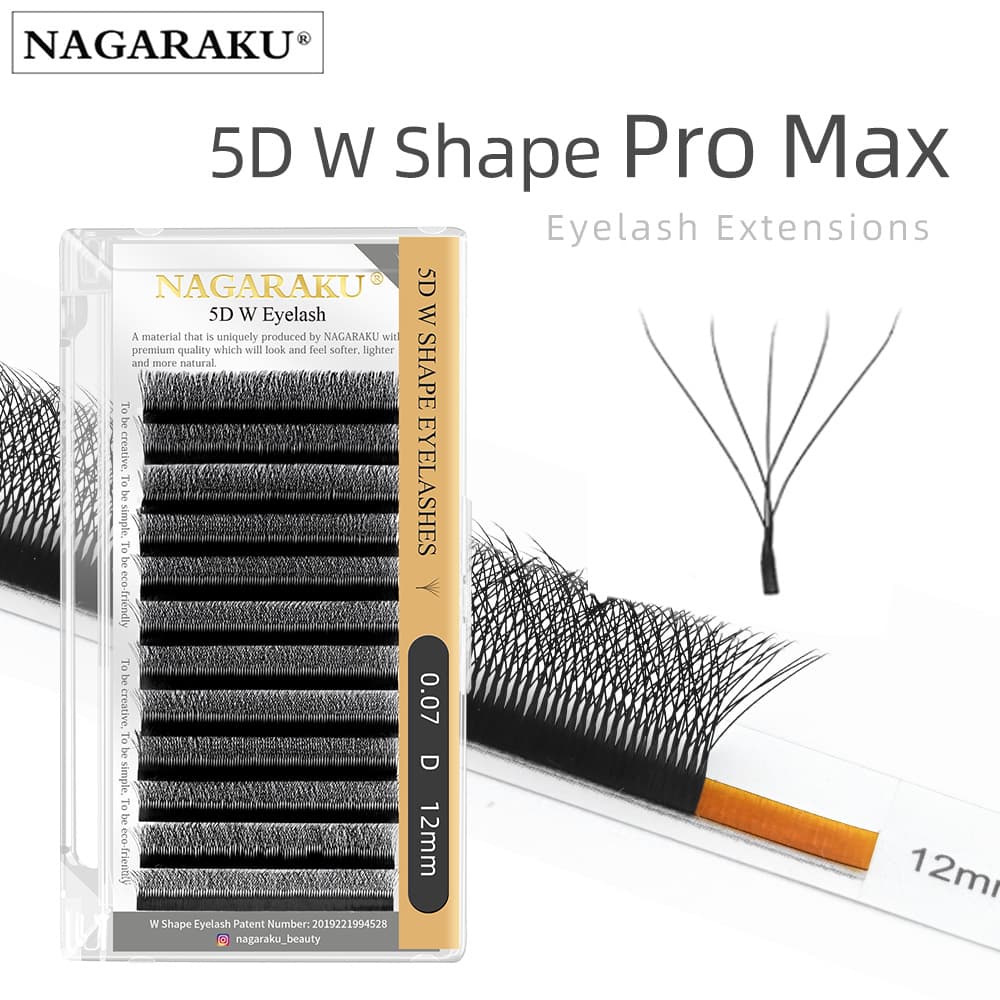 NAGARAKU 5D Extensões De Cílios Em Forma De Pestanas De Volume Premium Ventiladores Pré-Fabricados W Falsas